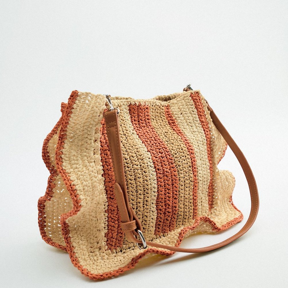 ZARA Woven Bucket Bag 6218/910 - Picture 3 of 5